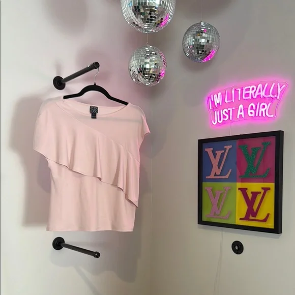 CLARA SUNWOO Pink Blouse Elegant Top - Picture 3 of 4